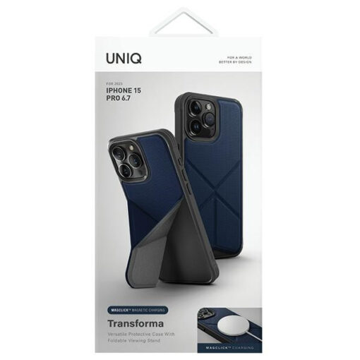 iPhone 15 PRO MAX umbris UNIQ Transforma silikoonist raamiga sinine 1