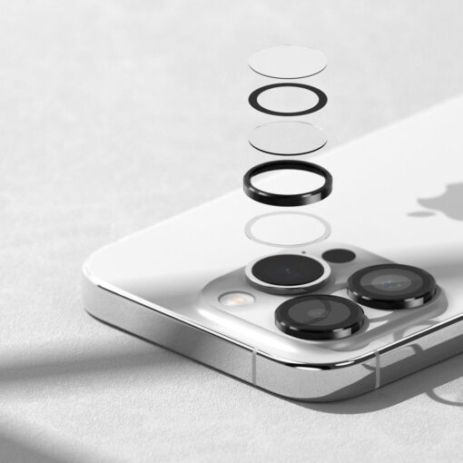 iPhone 15 PRO objektiivi kaitseklaas Ringke Camera Frame Protector must 1