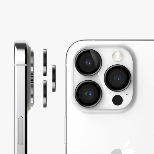 iPhone 15 PRO objektiivi kaitseklaas Ringke Camera Frame Protector must 2