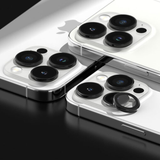 iPhone 15 PRO objektiivi kaitseklaas Ringke Camera Frame Protector must 6
