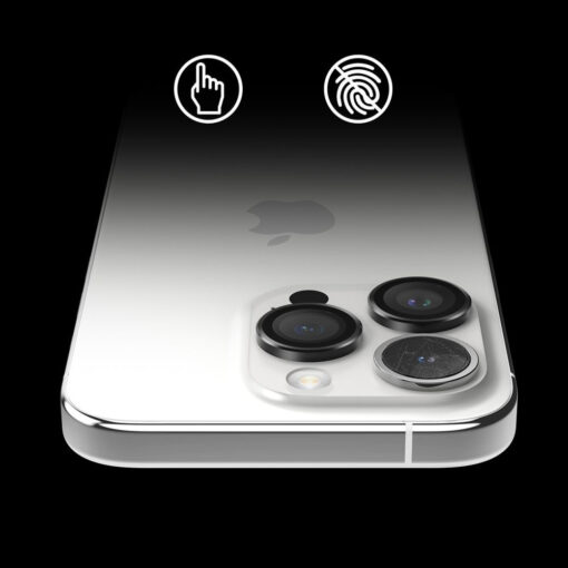 iPhone 15 PRO objektiivi kaitseklaas Ringke Camera Frame Protector must 7