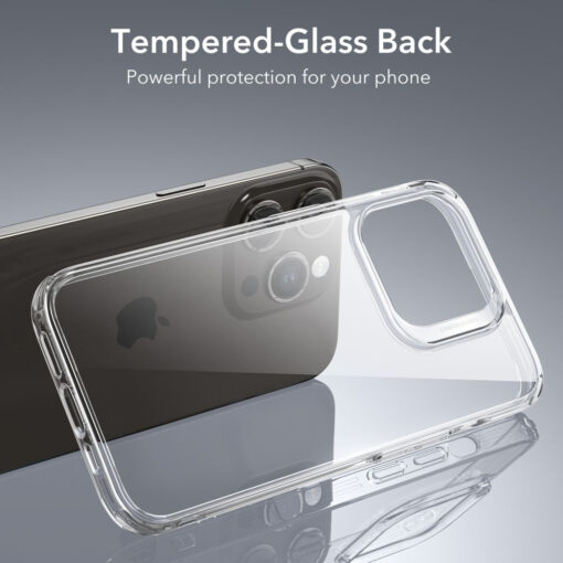 iPhone 15 PRO umbris ESR Ice Shield plastikust taguse ja silikoonist raamiga labipaistev 1