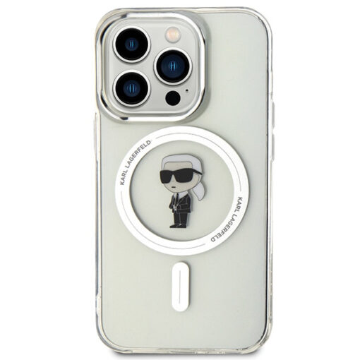 iPhone 15 PRO umbris Karl Lagerfeld IML Ikonik MagSafe silikoonist labipaistev 2
