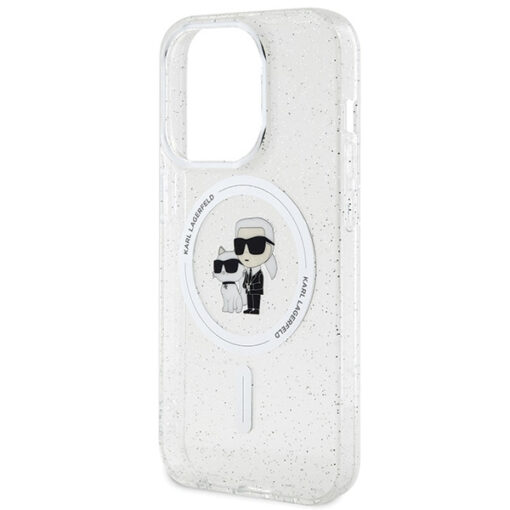 iPhone 15 PRO umbris Karl Lagerfeld KarlChoupette Glitter MagSafe silikoonist labipaistev 5