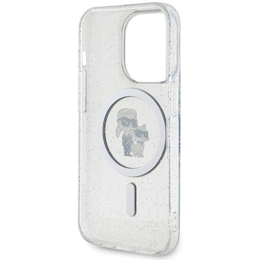 iPhone 15 PRO umbris Karl Lagerfeld KarlChoupette Glitter MagSafe silikoonist labipaistev 6