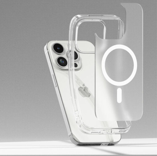 iPhone 15 PRO umbris Ringke Fusion Magnetic MagSafe plastikust taguse ja silikoonist raamiga matt labipaistev 4