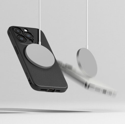 iPhone 15 PRO umbris Ringke Onyx Magnetic MagSafe plastikust taguse ja silikoonist raamiga must 9