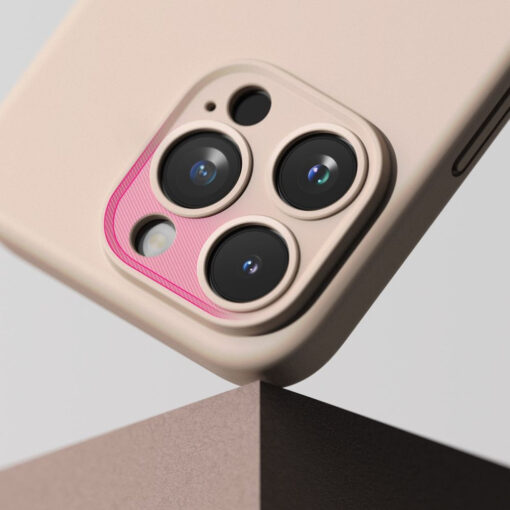 iPhone 15 PRO umbris Ringke Silicone Magnetic MagSafe silikoonist roosa 6
