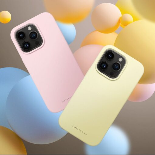 iPhone 15 PRO umbris Roar Cloud Skin pehmest silikoonist kollane 6