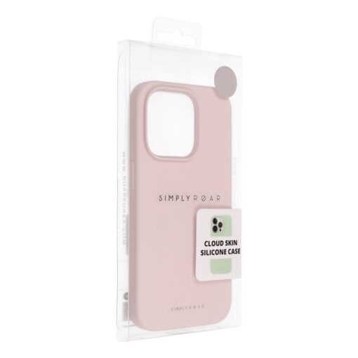 iPhone 15 PRO umbris Roar Cloud Skin pehmest silikoonist roosa 7