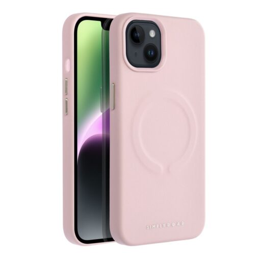 iPhone 15 PRO umbris Roar Leather MagSafe okoloogilisest nahast roosa