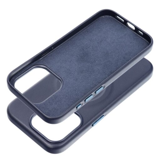 iPhone 15 PRO umbris Roar Leather MagSafe okoloogilisest nahast sinine 2
