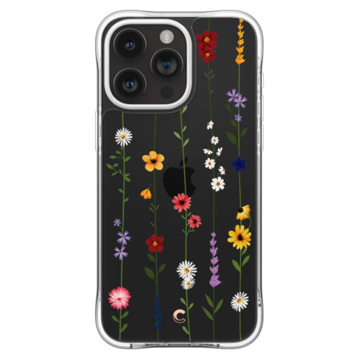iPhone 15 PRO umbris Spigen Cyrill Cecile plastikust taguse ja silikoonist raamiga lilledega 1