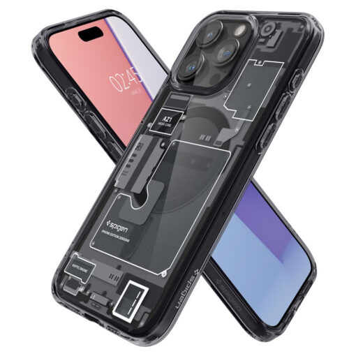 iPhone 15 PRO umbris Spigen Ultra Hybrid Mag MagSafe plastikust taguse ja silikoonist raamiga Zero One 7