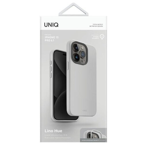 iPhone 15 PRO umbris UNIQ Lino Hue silikoonist hall 3