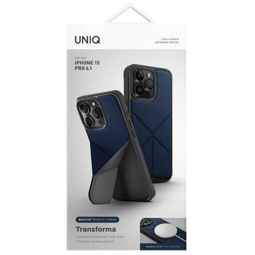 iPhone 15 PRO umbris UNIQ Transforma silikoonist raamiga sinine 1