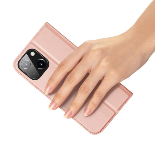 iPhone 15 kaaned Dux Ducis Skin Pro kunstnahast roosa 5