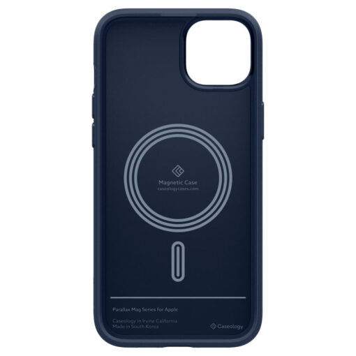 iPhone 15 umbris Caseology Parallax Mag MagSafe plastikust taguse ja silikoonist raamiga sinine 4