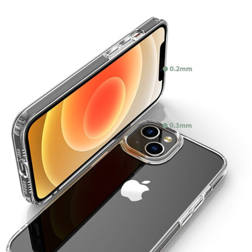 iPhone 15 umbris Flexair Hybrid plastikust taguse ja silikoonist raamiga labipaistev 1