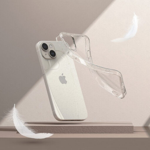 iPhone 15 umbris Ringke Air silikoonist sadelev labipaistev 4