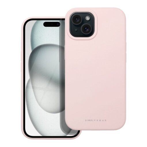 iPhone 15 umbris Roar Cloud Skin pehmest silikoonist roosa