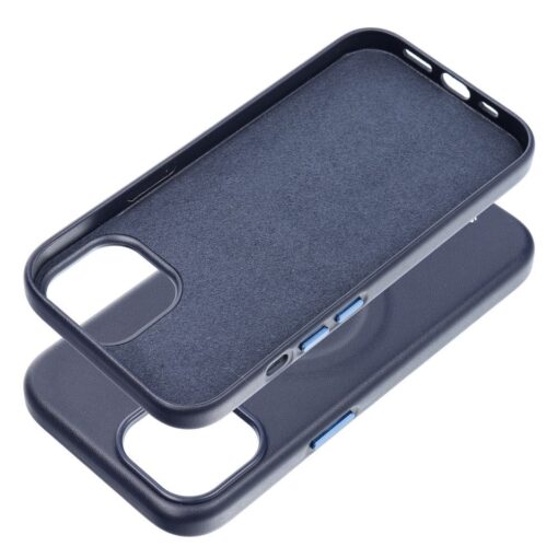 iPhone 15 umbris Roar Leather MagSafe okoloogilisest nahast sinine 6