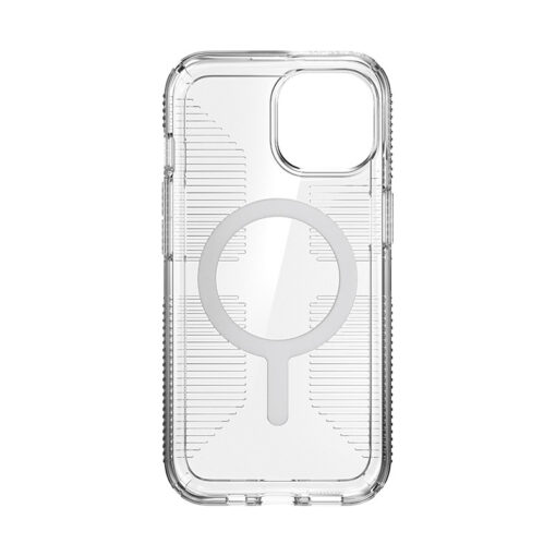 iPhone 15 umbris Speck Gemshell Grip MagSafe plastikust taguse ja silikoonist raamiga labipaistev 4