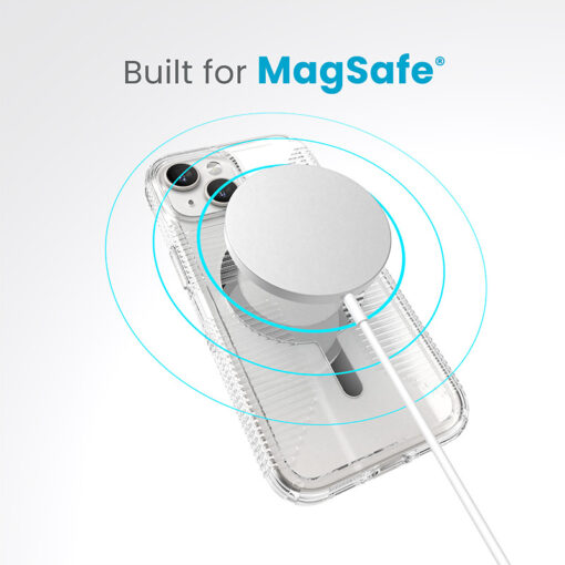 iPhone 15 umbris Speck Gemshell Grip MagSafe plastikust taguse ja silikoonist raamiga labipaistev 7