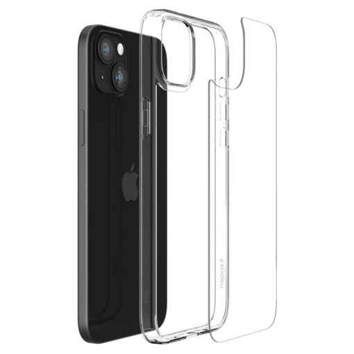 iPhone 15 umbris Spigen Airskin Hybrid plastikust taguse ja silikoonist raamiga labipaistev 8
