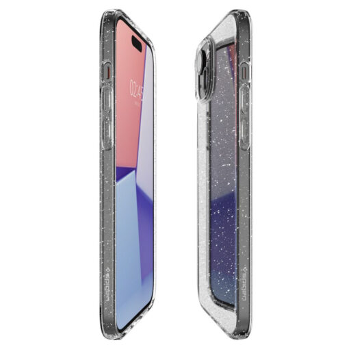 iPhone 15 umbris Spigen Liquid Crystal silikoonist sadelev labipaistev 8