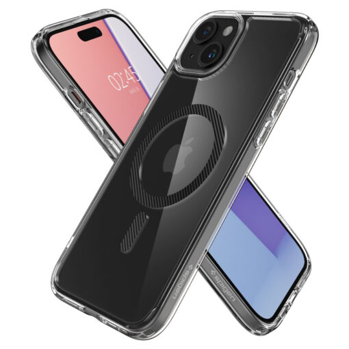 iPhone 15 umbris Spigen Ultra Hybrid Mag MagSafe plastikust taguse ja silikoonist raamiga labipaistev 5