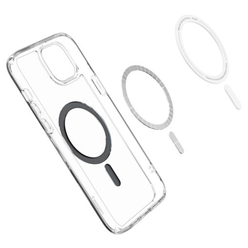 iPhone 15 umbris Spigen Ultra Hybrid Mag MagSafe plastikust taguse ja silikoonist raamiga labipaistev 6