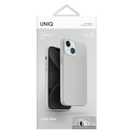 iPhone 15 umbris UNIQ Lino Hue silikoonist hall 5