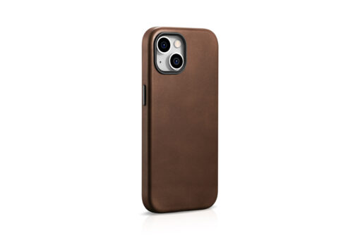 iPhone 15 umbris iCarer Oil Wax Premium Leather MagSafe nahast pruun 7
