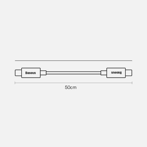 MagSafe akupank 10 000mAh 20W 0.5m USB C juhe Baseus must 22