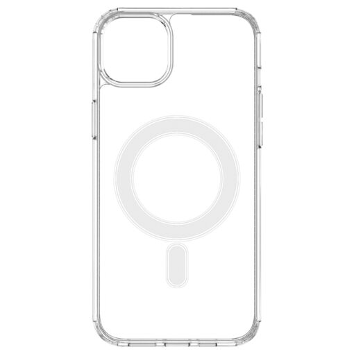 iPhone 15 PLUS umbris MagSafe plastikust taguse ja silikoonist raamiga labipaistev 8