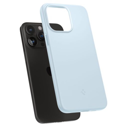 iPhone 15 PRO umbris SpigenThin Fit plastikust taguse ja silikoonist raamiga sinine 3