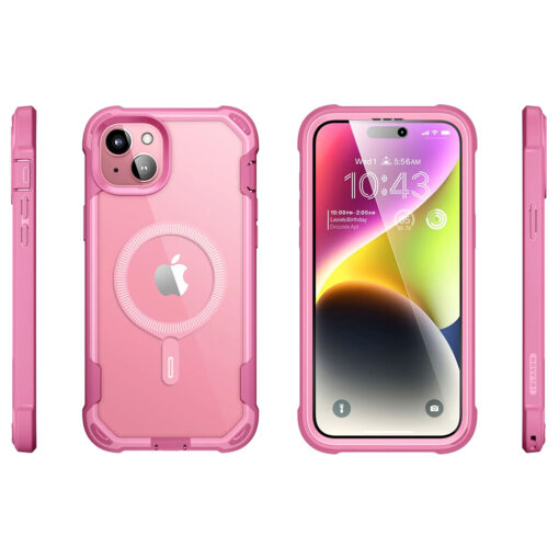 iPhone 15 umbris 360 Ares MagSafe roosa 1