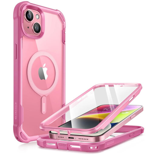 iPhone 15 umbris 360 Ares MagSafe roosa