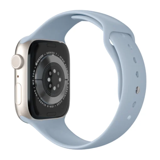 Apple Watch rihm silikoonist 42 44 45 49mm rgb Carolina Blue 2