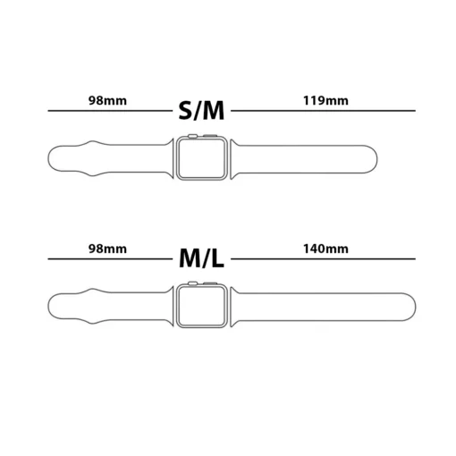 Apple Watch rihm silikoonist 42 44 45 49mm rgb Cotton Seed 3