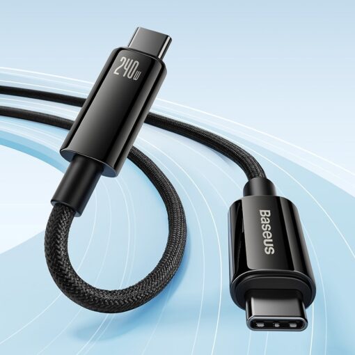 Baseus Tungsten kiirlaadija juhe USB C to USB C 480Mbs 240W 3m 8