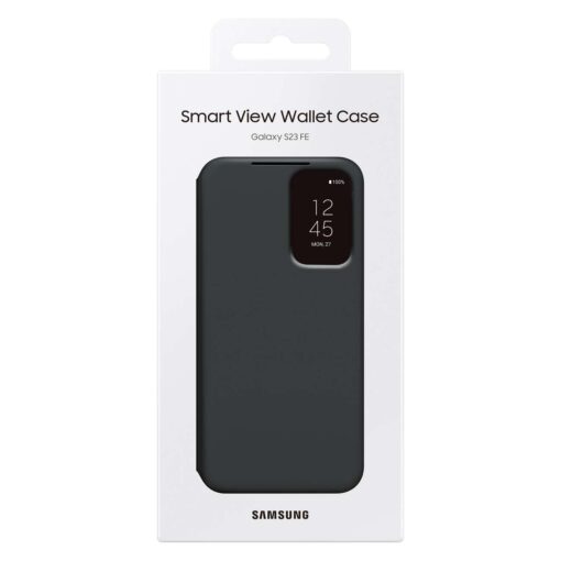 Samsung S23 FE kaaned kaarditaskuga Samsung Smart View Wallet Case must EF ZS711CB 5 1