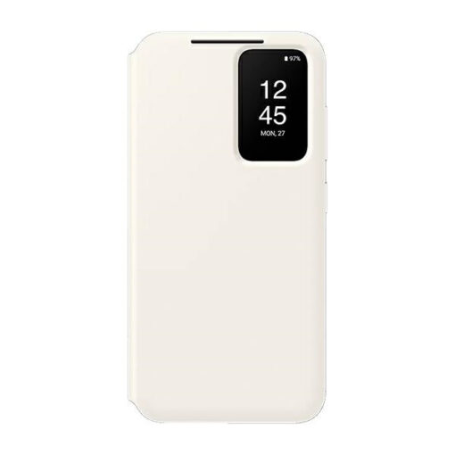 Samsung S23 FE kaaned kaarditaskuga Samsung Smart View Wallet Case valge EF ZS711CB
