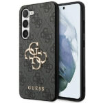Samsung-S23-FE-umbris-Guess-GUHCS23FE4GMGGR-kunstnahast-taguse-ja-silikoonist-raamiga-hall