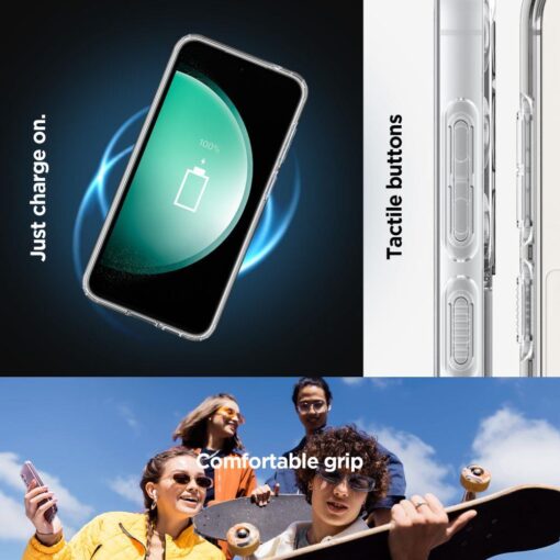 Samsung S23 FE umbris Ultra Hybrid OneTap Ring MagSafe silikoonist raami ja plastikust tagusega must 6