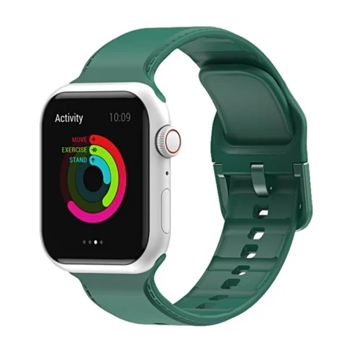 Apple Watch Rihm silikoonist kirju 384041mm Forest Green