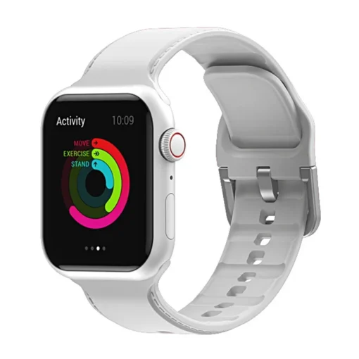 Apple Watch Rihm silikoonist kirju 384041mm Pearl