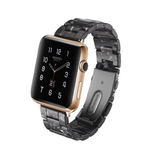 Apple Watch resin rihm 424445Ultra Black Flower