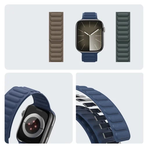Apple Watch rihm 384041mm Dux Ducis Woven magnetkinnitusega sinine 5